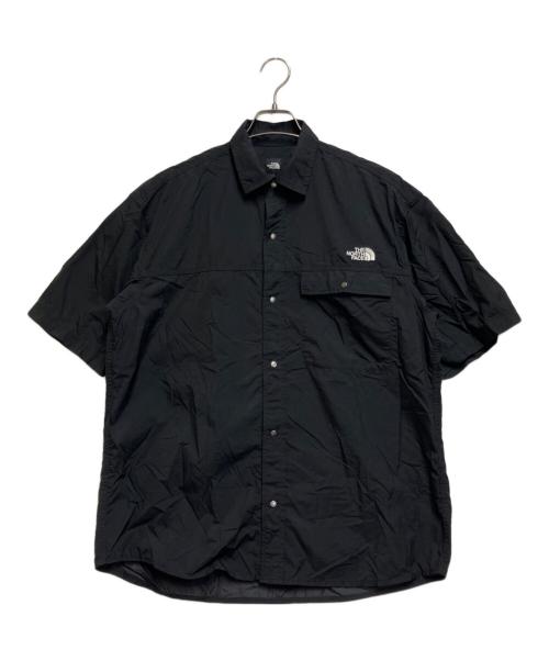 THE NORTH FACE（ザ ノース フェイス）THE NORTH FACE (ザ ノース フェイス) S/S NUPTSE SHIRT（ショートスリーブヌプシシャツ） ブラック サイズ:Lの古着・服飾アイテム