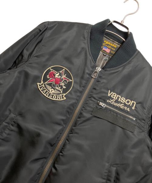 VANSON（バンソン）VANSON (バンソン) FELiX (フィリックス) 中綿ジャケット ブラック サイズ:Mの古着・服飾アイテム