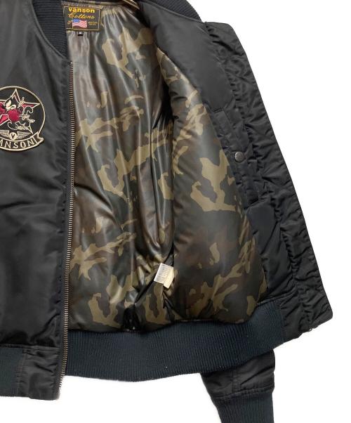 VANSON（バンソン）VANSON (バンソン) FELiX (フィリックス) 中綿ジャケット ブラック サイズ:Mの古着・服飾アイテム