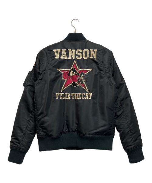 VANSON（バンソン）VANSON (バンソン) FELiX (フィリックス) 中綿ジャケット ブラック サイズ:Mの古着・服飾アイテム
