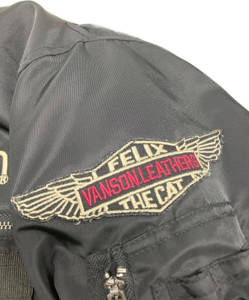 VANSON（バンソン）VANSON (バンソン) FELiX (フィリックス) 中綿ジャケット ブラック サイズ:Mの古着・服飾アイテム