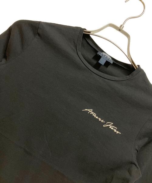 ARMANI JEANS（アルマーニジーンズ）ARMANI JEANS (アルマーニジーンズ) 長袖カットソー ブラック サイズ:USA S / EU 40の古着・服飾アイテム