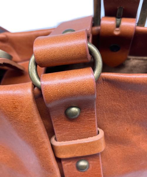 ノーブランド（ノーブランド）ノーブランド (ノーブランド) レザートートバッグ ブラウンの古着・服飾アイテム