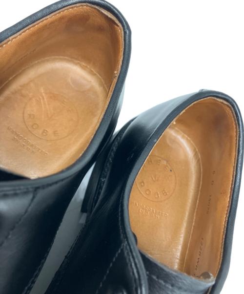 WHEEL ROBE（ウィールローブ）WHEEL ROBE (ウィールローブ) PLAIN TOE DERBY ブラック サイズ:6Dの古着・服飾アイテム