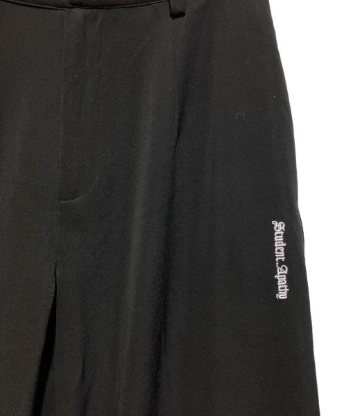 Student Apathy（スチューデント・アパシー）Student Apathy (スチューデント・アパシー) ワイドパンツ ブラック サイズ:SIZE Mの古着・服飾アイテム