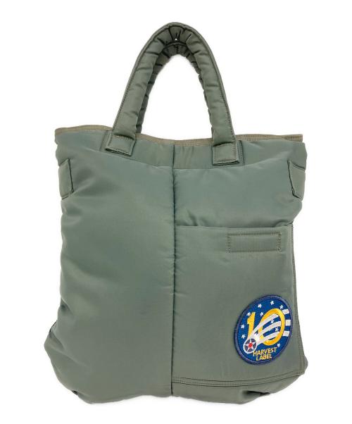 HARVEST LABEL（ハーヴェストレーベル）HARVEST LABEL (ハーヴェストレーベル) ハンドバッグ カーキの古着・服飾アイテム