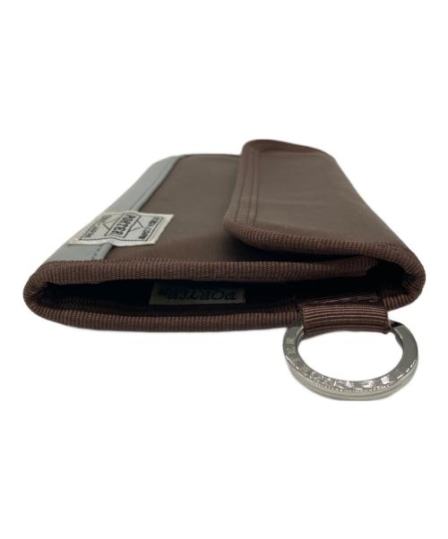 PORTER（ポーター）PORTER (ポーター) 長財布 ブラウン×グレーの古着・服飾アイテム