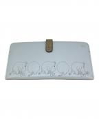 MOOMIN×PELLE BORSAムーミン×ペレボルサ）の古着「スリムウォレット」｜スカイブルー