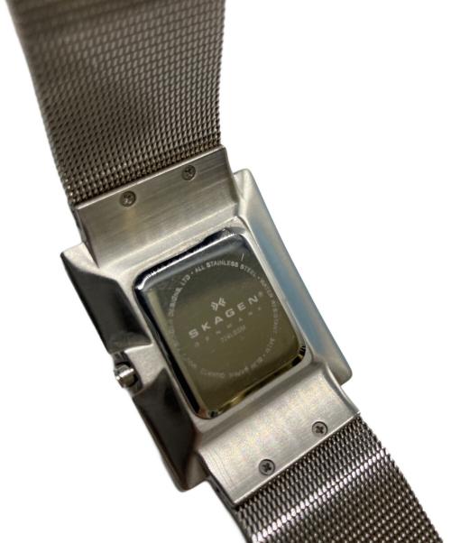 SKAGEN（スカーゲン）SKAGEN (スカーゲン) 腕時計 ブラック×シルバーの古着・服飾アイテム