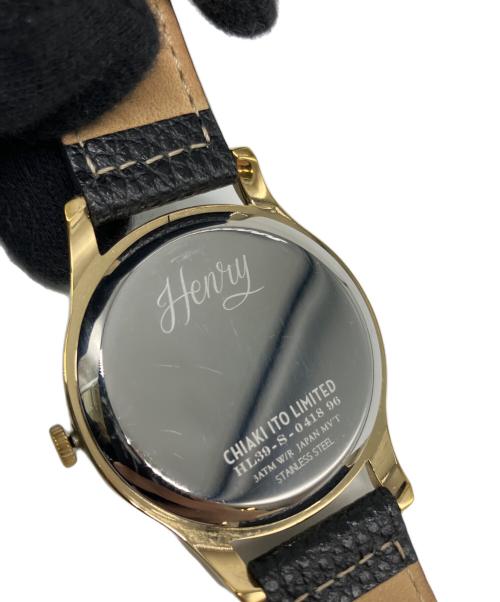 HENRY LONDON（ヘンリーロンドン）HENRY LONDON (ヘンリーロンドン) 腕時計 アイボリーの古着・服飾アイテム