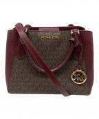 MICHAEL KORSマイケル・コース）の古着「2WAYバッグ」｜ブラウン×バーガンディー