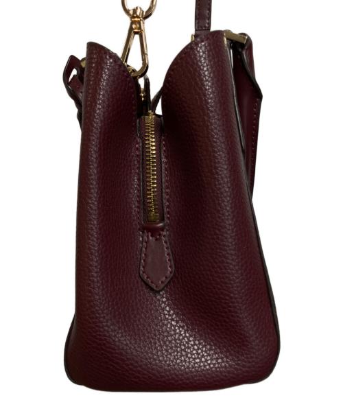 MICHAEL KORS（マイケル・コース）MICHAEL KORS (マイケル・コース) 2WAYバッグ ブラウン×バーガンディーの古着・服飾アイテム