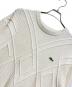 LACOSTE (ラコステ) ダイヤ柄編み変えブレンドニットセーター アイボリー サイズ:FR 5 / US L：8000円