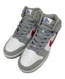 NIKE（ナイキ）の古着「Dunk High Retro SE Athletic Club（ダンク ハイ レトロ SE アスレチック クラブ）」｜グレー×ホワイト