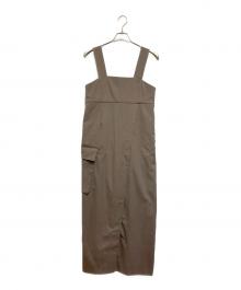 Adam et Rope（アダム エ ロペ）の古着「カーゴワンピース」｜ブラウン