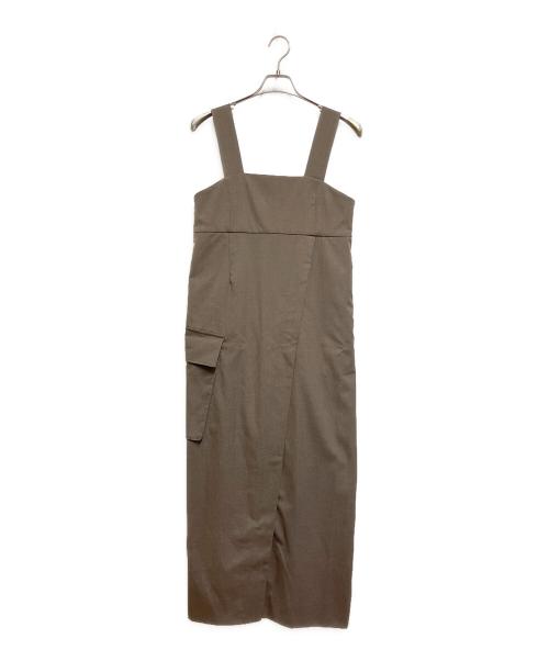 Adam et Rope（アダム エ ロペ）Adam et Rope (アダム エ ロペ) カーゴワンピース ブラウン サイズ:FREEの古着・服飾アイテム