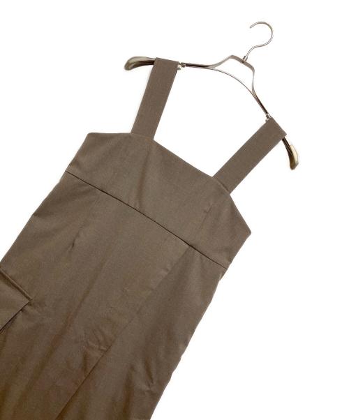Adam et Rope（アダム エ ロペ）Adam et Rope (アダム エ ロペ) カーゴワンピース ブラウン サイズ:FREEの古着・服飾アイテム