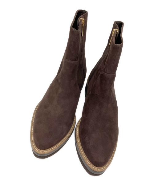 卑弥呼 HIMIKO（ヒミコ）卑弥呼 HIMIKO (ヒミコ) プラットソール本革ショートブーツ ブラウン サイズ:23の古着・服飾アイテム