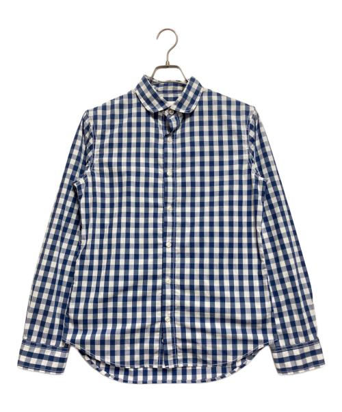 THE NORTH FACE（ザ ノース フェイス）THE NORTH FACE (ザ ノース フェイス) 長袖シャツ ブルー×ホワイト サイズ:Mの古着・服飾アイテム