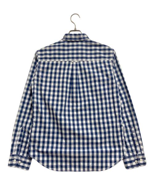 THE NORTH FACE（ザ ノース フェイス）THE NORTH FACE (ザ ノース フェイス) 長袖シャツ ブルー×ホワイト サイズ:Mの古着・服飾アイテム