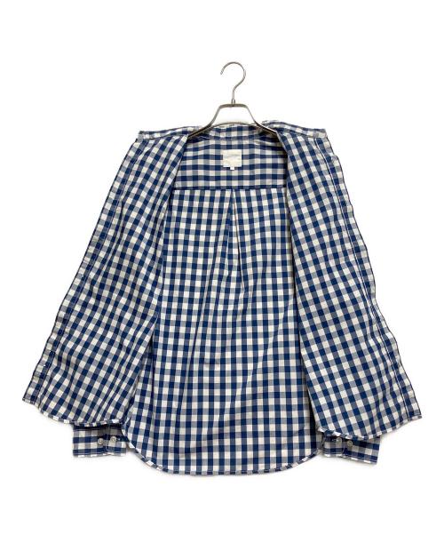 THE NORTH FACE（ザ ノース フェイス）THE NORTH FACE (ザ ノース フェイス) 長袖シャツ ブルー×ホワイト サイズ:Mの古着・服飾アイテム