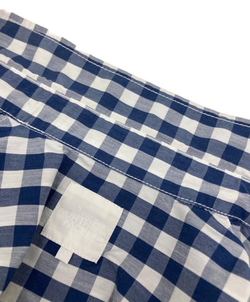 THE NORTH FACE（ザ ノース フェイス）THE NORTH FACE (ザ ノース フェイス) 長袖シャツ ブルー×ホワイト サイズ:Mの古着・服飾アイテム