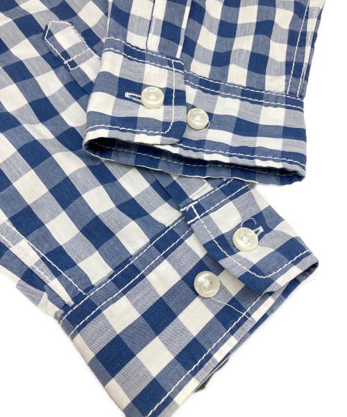 THE NORTH FACE（ザ ノース フェイス）THE NORTH FACE (ザ ノース フェイス) 長袖シャツ ブルー×ホワイト サイズ:Mの古着・服飾アイテム