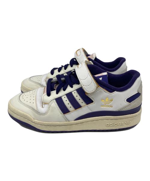 adidas（アディダス）adidas (アディダス) FORUM84 ホワイト×パープル サイズ:26の古着・服飾アイテム