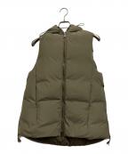 Hakuuハク）の古着「ダウンベスト」｜カーキ