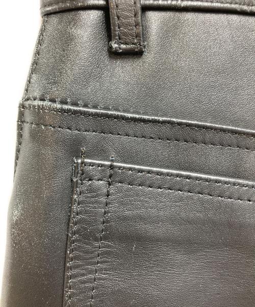 GENUINE LEATHER（ジェニュインレザー）GENUINE LEATHER (ジェニュインレザー) レザーパンツ ブラック サイズ:Ｗ29の古着・服飾アイテム