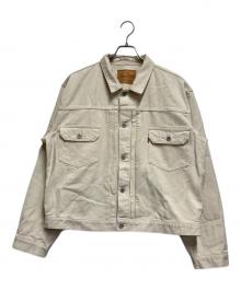 backers production（バッカーズプロダクション）の古着「デニムジャケット」｜ベージュ