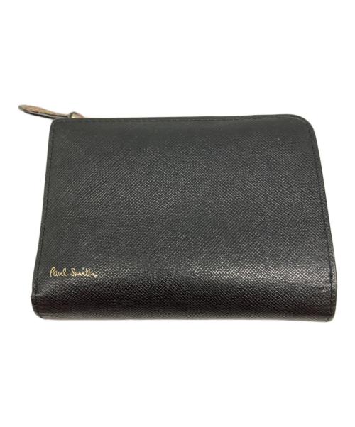 PAUL SMITH（ポールスミス）PAUL SMITH (ポールスミス) 二つ折り財布 ブラックの古着・服飾アイテム