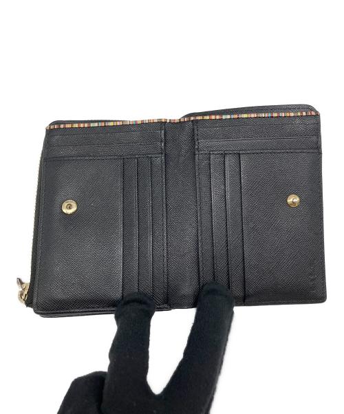 PAUL SMITH（ポールスミス）PAUL SMITH (ポールスミス) 二つ折り財布 ブラックの古着・服飾アイテム