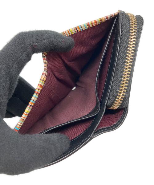 PAUL SMITH（ポールスミス）PAUL SMITH (ポールスミス) 二つ折り財布 ブラックの古着・服飾アイテム
