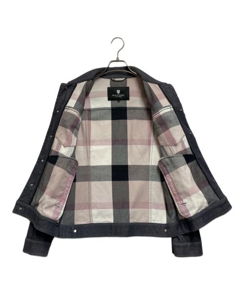 BLACK LABEL CRESTBRIDGE（ブラックレーベル クレストブリッジ）BLACK LABEL CRESTBRIDGE (ブラックレーベル クレストブリッジ) 裏チェッカートラッカージャケット ライトグレー サイズ:Ｍの古着・服飾アイテム