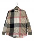 BLACK LABEL CRESTBRIDGEブラックレーベル クレストブリッジ）の古着「リネン混チェックシャツ」｜マルチカラー