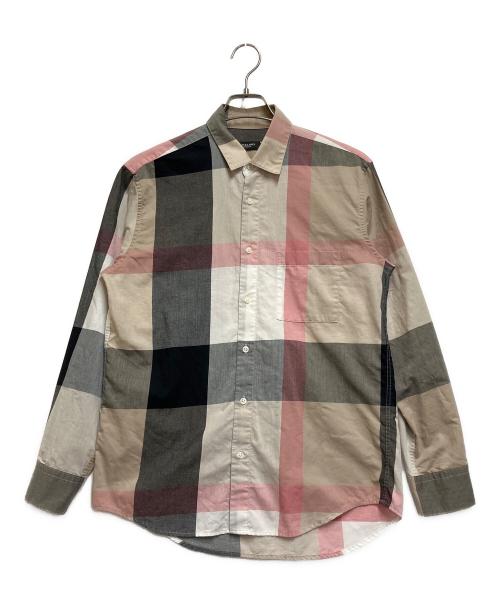 BLACK LABEL CRESTBRIDGE（ブラックレーベル クレストブリッジ）BLACK LABEL CRESTBRIDGE (ブラックレーベル クレストブリッジ) リネン混チェックシャツ マルチカラー サイズ:Mの古着・服飾アイテム