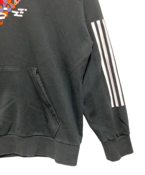 adidas（アディダス）adidas (アディダス) プルオーバーパーカー ブラック サイズ:SIZE Lの古着・服飾アイテム
