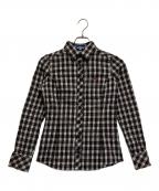BURBERRY LONDON  BLUE LABELバーバリーロンドンブルーレーベル）の古着「ノヴァチェックシャツ」｜ブラック×ホワイト