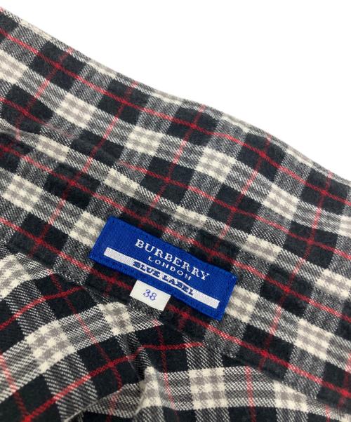 BURBERRY LONDON  BLUE LABEL（バーバリーロンドンブルーレーベル）BURBERRY LONDON  BLUE LABEL (バーバリーロンドンブルーレーベル) ノヴァチェックシャツ ブラック×ホワイト サイズ:38の古着・服飾アイテム