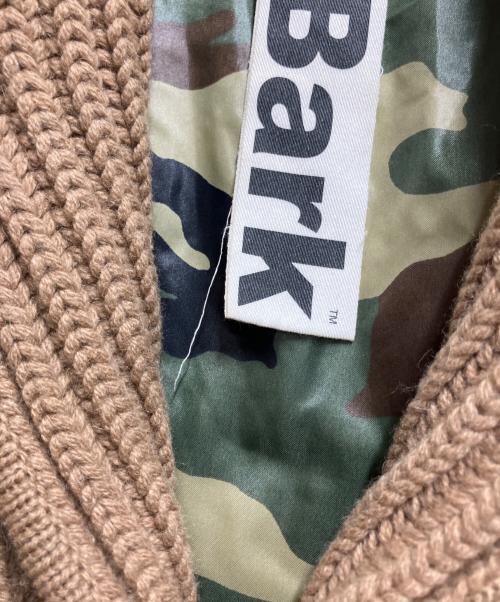 Bark（バーク）Bark (バーク) ニットダッフルコート ブラウン サイズ:Sの古着・服飾アイテム