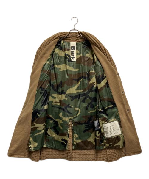 Bark（バーク）Bark (バーク) ニットダッフルコート ブラウン サイズ:Sの古着・服飾アイテム