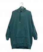 DIESELディーゼル）の古着「ジップスウェットワンピースパーカー」｜エメラルドグリーン