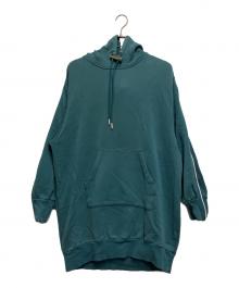 DIESEL（ディーゼル）の古着「ジップスウェットワンピースパーカー」｜エメラルドグリーン