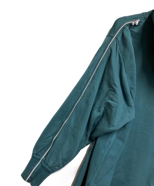 DIESEL（ディーゼル）DIESEL (ディーゼル) ジップスウェットワンピースパーカー エメラルドグリーン サイズ:Sの古着・服飾アイテム