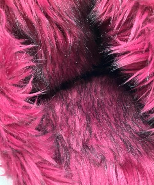 DIESEL（ディーゼル）DIESEL (ディーゼル) フェイクファートートバッグ ダークブラウン×パープルの古着・服飾アイテム