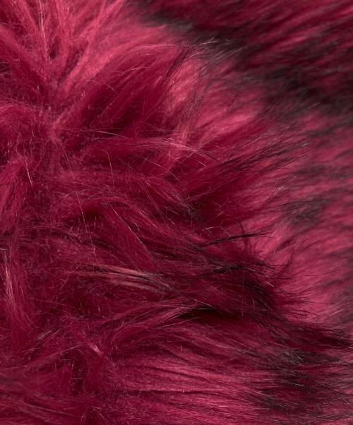 DIESEL（ディーゼル）DIESEL (ディーゼル) フェイクファートートバッグ ダークブラウン×パープルの古着・服飾アイテム