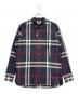 BURBERRY LONDON ENGLAND（バーバリー ロンドン イングランド）の古着「長袖シャツ」｜ブラック×レッド