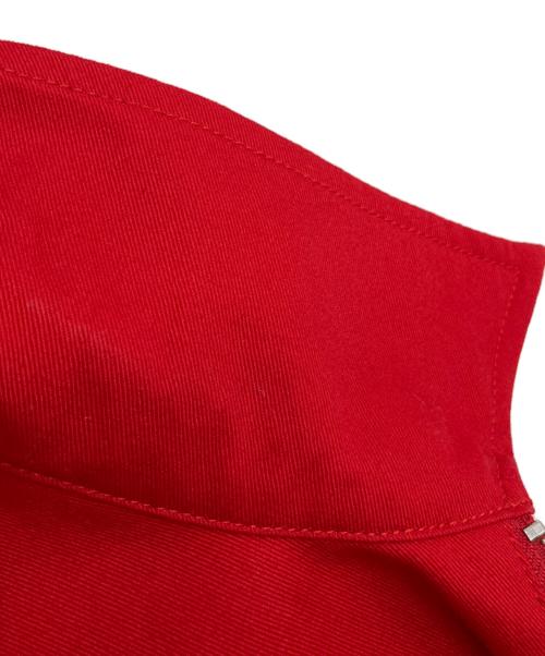 HOUSTON（ヒューストン）HOUSTON (ヒューストン) 刺繍ハリントンジャケット レッド サイズ:Largeの古着・服飾アイテム