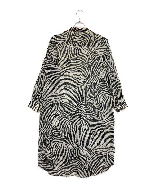 JUNYA WATANABE COMME des GARCONS（(ジュンヤワタナベ コムデギャルソン）JUNYA WATANABE COMME des GARCONS (ジュンヤワタナベ コムデギャルソン) モスリンシャツドレス ブラック×ホワイト サイズ:Sの古着・服飾アイテム